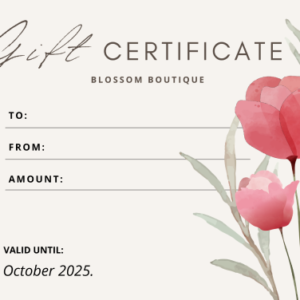 Floral Gift Certificates